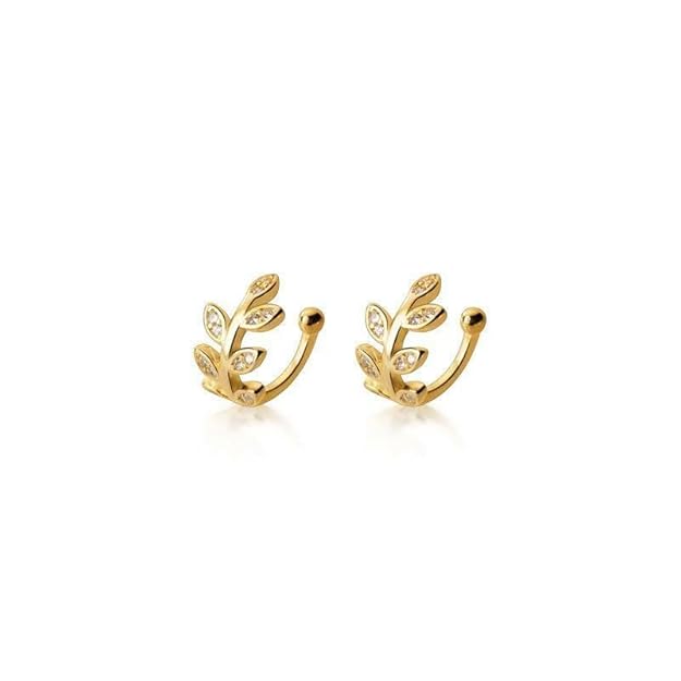 leaf style korean earrigs for girls