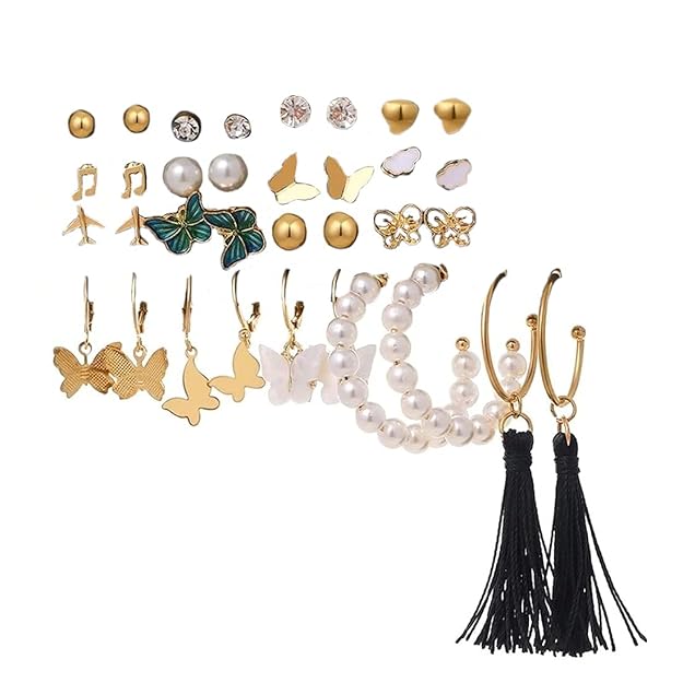 korean style earrings combo for girls