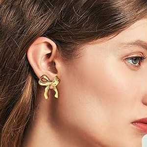 bow earrings for women