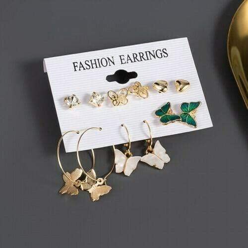 gold plated korean earrings for women